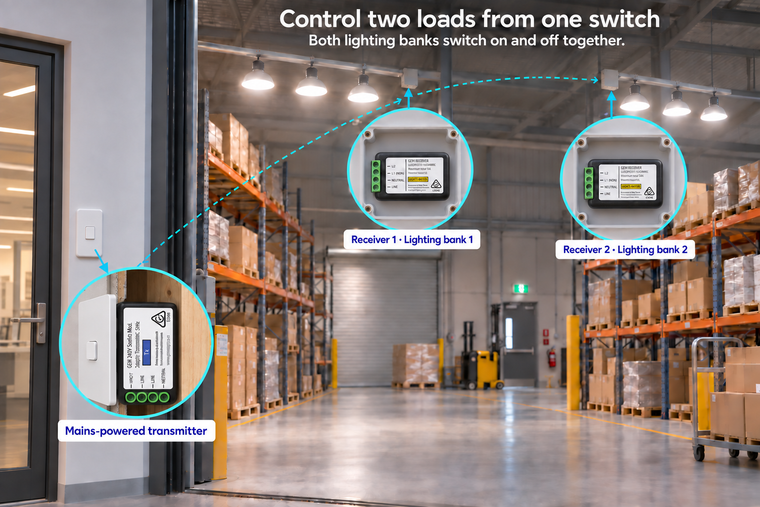 warehouse GEM wireless switching example
